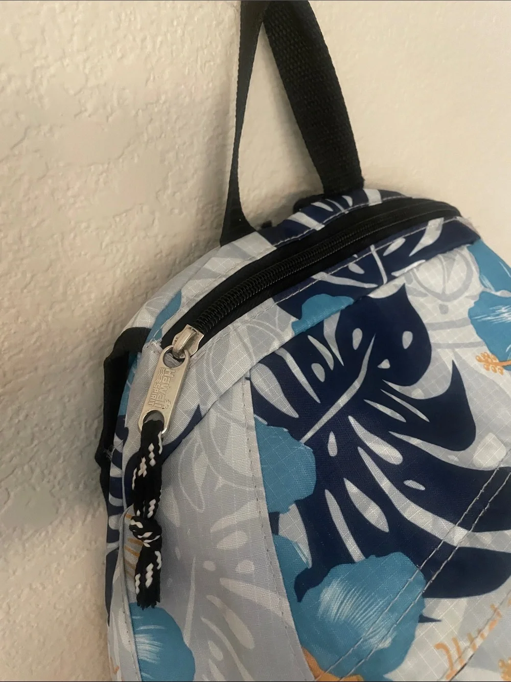 Blue Floral Men's Backpack